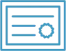 Icon of a certificate