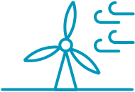 Wind icon Infographic renewable power