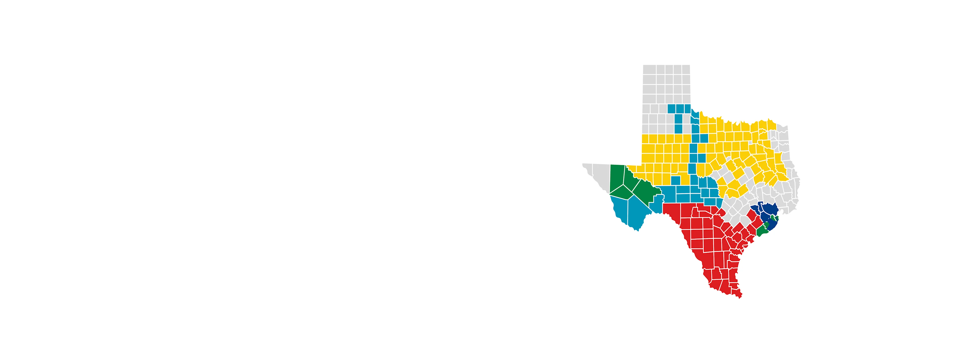 map of texas with services offered by Shell Energy