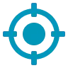An icon of a target